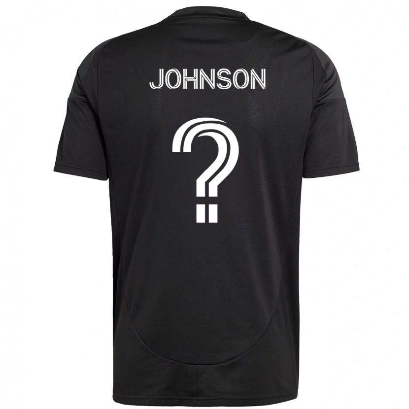Danxen Kinderen Tate Johnson #0 Zwart Wit Uitshirt Uittenue 2025/26 T-Shirt