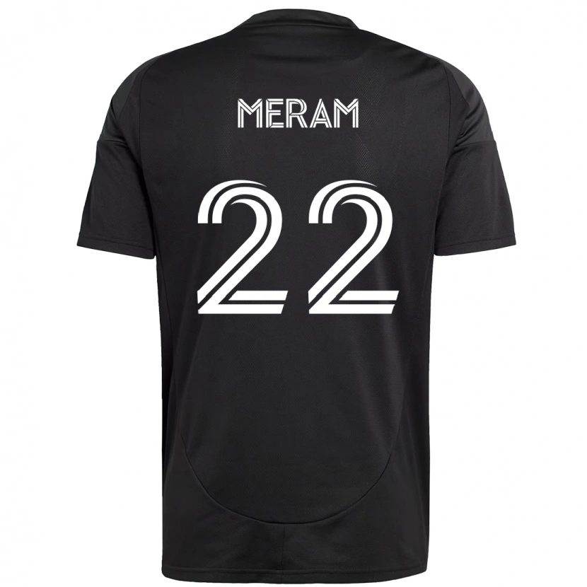 Danxen Kinderen Justin Meram #22 Zwart Wit Uitshirt Uittenue 2025/26 T-Shirt