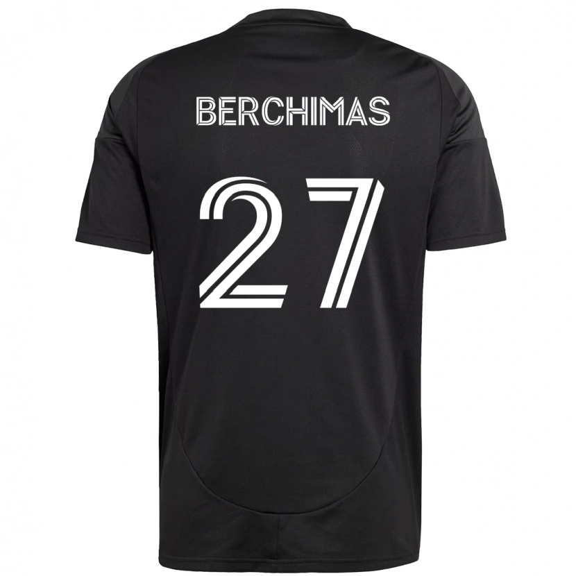 Danxen Kinderen Nimfasha Berchimas #27 Zwart Wit Uitshirt Uittenue 2025/26 T-Shirt