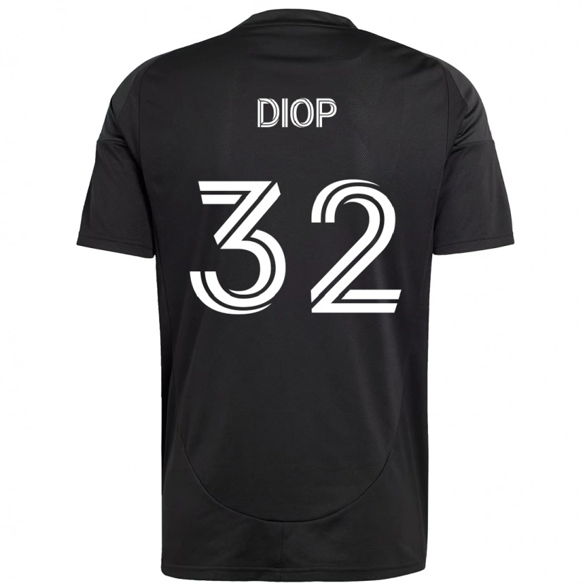 Danxen Kinderen Hamady Diop #32 Zwart Wit Uitshirt Uittenue 2025/26 T-Shirt