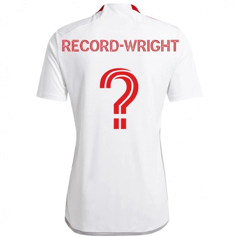 Danxen Kinderen Kemari Record-Wright #0 Wit Rood Uitshirt Uittenue 2025/26 T-Shirt