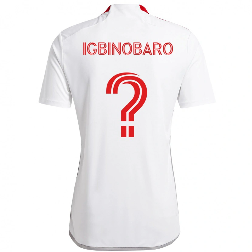 Danxen Kinderen Philip Igbinobaro #0 Wit Rood Uitshirt Uittenue 2025/26 T-Shirt