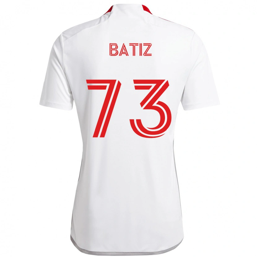 Danxen Kinderen Jesus Batiz #73 Wit Rood Uitshirt Uittenue 2025/26 T-Shirt