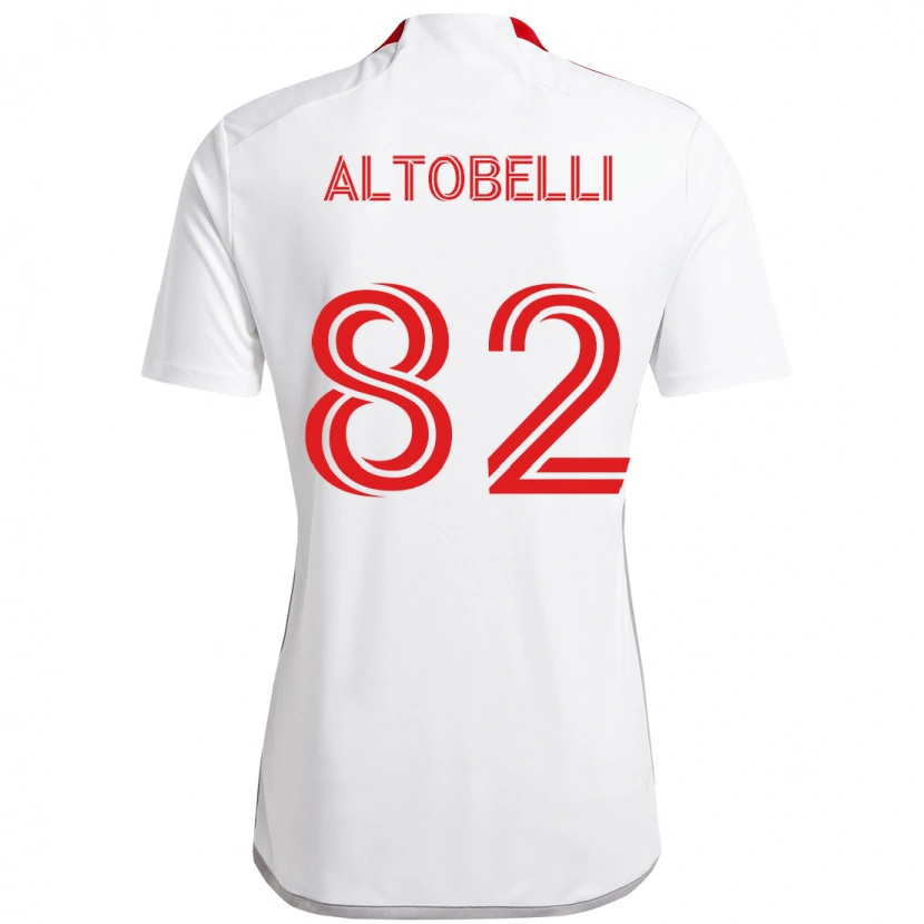Danxen Kinderen Julian Altobelli #82 Wit Rood Uitshirt Uittenue 2025/26 T-Shirt