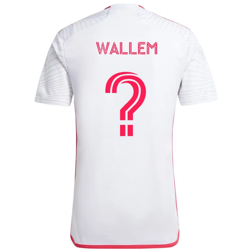 Danxen Kinderen Conrad Wallem #0 Wit Magenta Uitshirt Uittenue 2025/26 T-Shirt