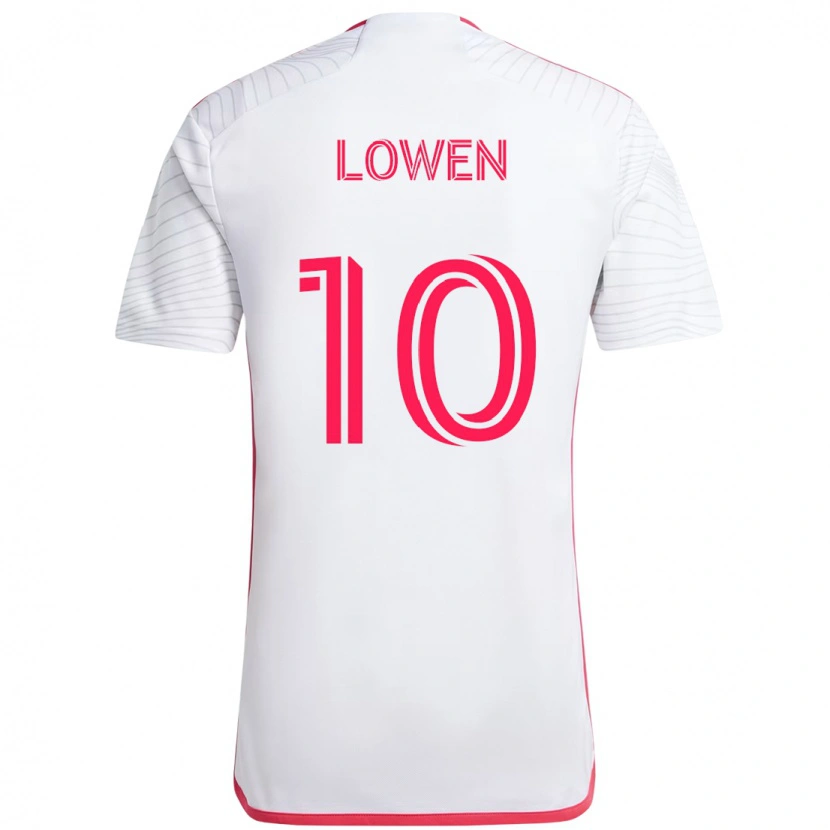 Danxen Kinderen Eduard Löwen #10 Wit Magenta Uitshirt Uittenue 2025/26 T-Shirt