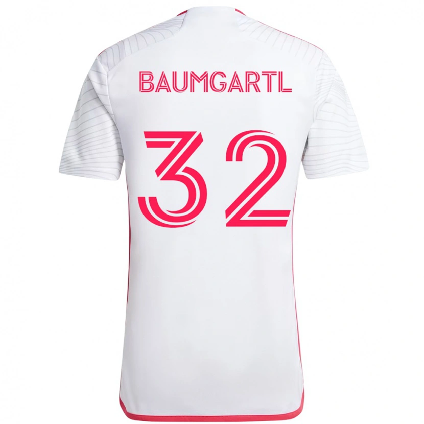 Danxen Kinderen Timo Baumgartl #32 Wit Magenta Uitshirt Uittenue 2025/26 T-Shirt