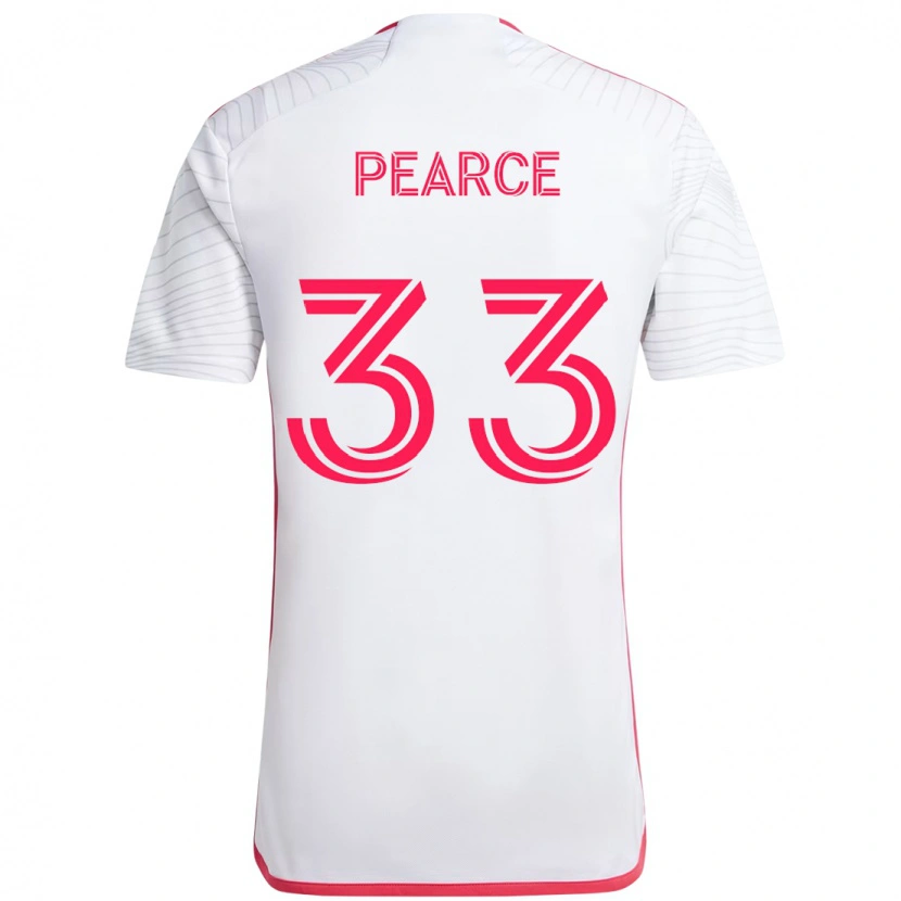 Danxen Kinderen Tyson Pearce #33 Wit Magenta Uitshirt Uittenue 2025/26 T-Shirt