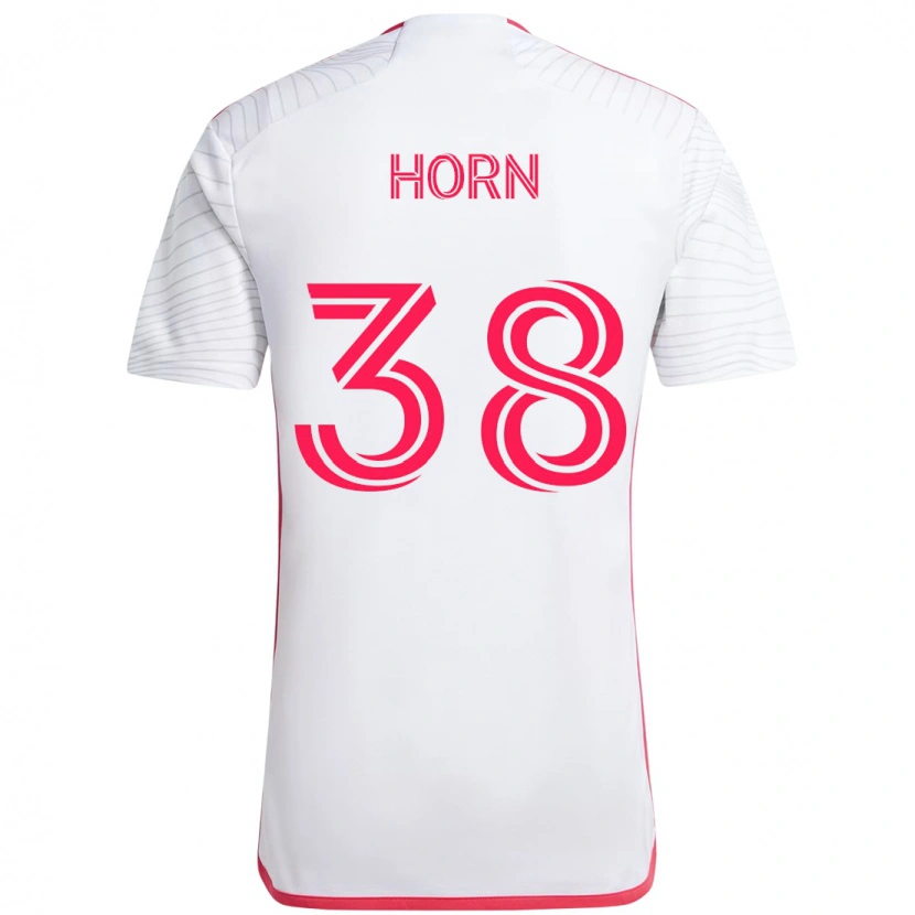 Danxen Kinderen Jannes Horn #38 Wit Magenta Uitshirt Uittenue 2025/26 T-Shirt