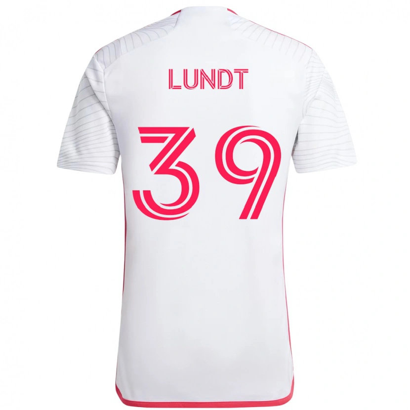 Danxen Kinderen Ben Lundt #39 Wit Magenta Uitshirt Uittenue 2025/26 T-Shirt