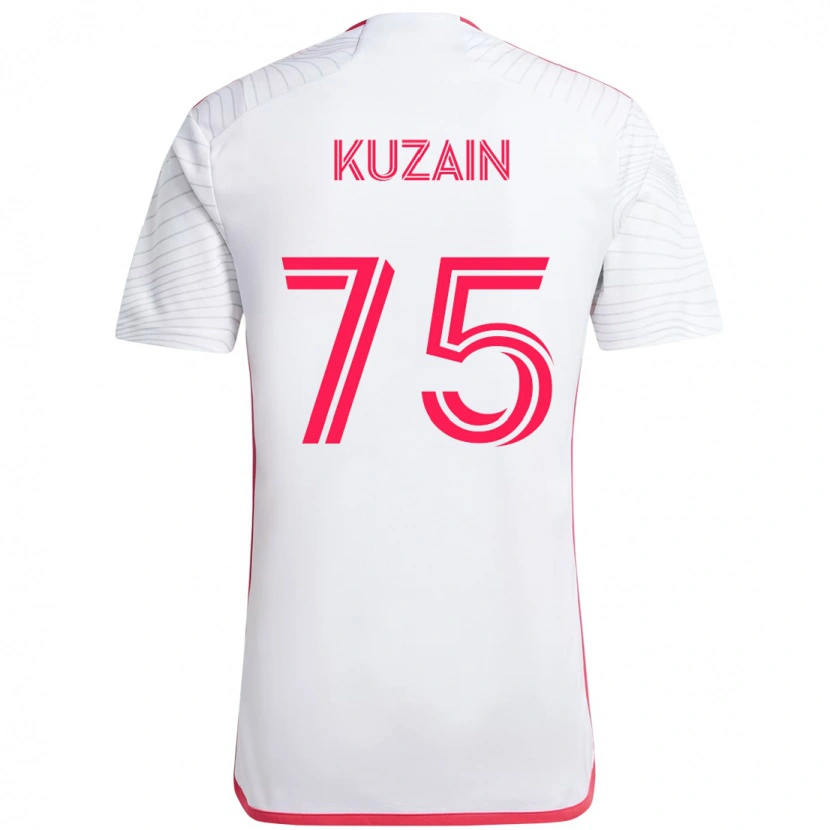 Danxen Kinderen Wan Kuzain #75 Wit Magenta Uitshirt Uittenue 2025/26 T-Shirt