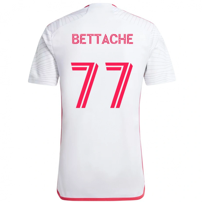Danxen Kinderen Faysal Bettache #77 Wit Magenta Uitshirt Uittenue 2025/26 T-Shirt