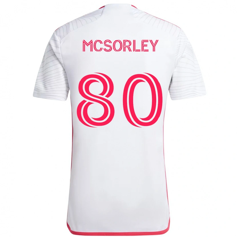 Danxen Kinderen Brendan Mcsorley #80 Wit Magenta Uitshirt Uittenue 2025/26 T-Shirt