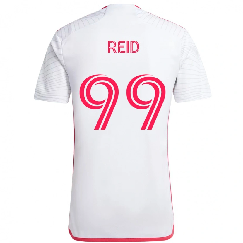 Danxen Kinderen Jayden Reid #99 Wit Magenta Uitshirt Uittenue 2025/26 T-Shirt