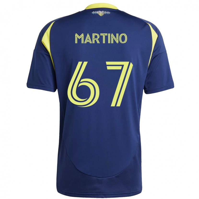 Danxen Kinderen Ben Martino #67 Marineblauw Geel Uitshirt Uittenue 2025/26 T-Shirt
