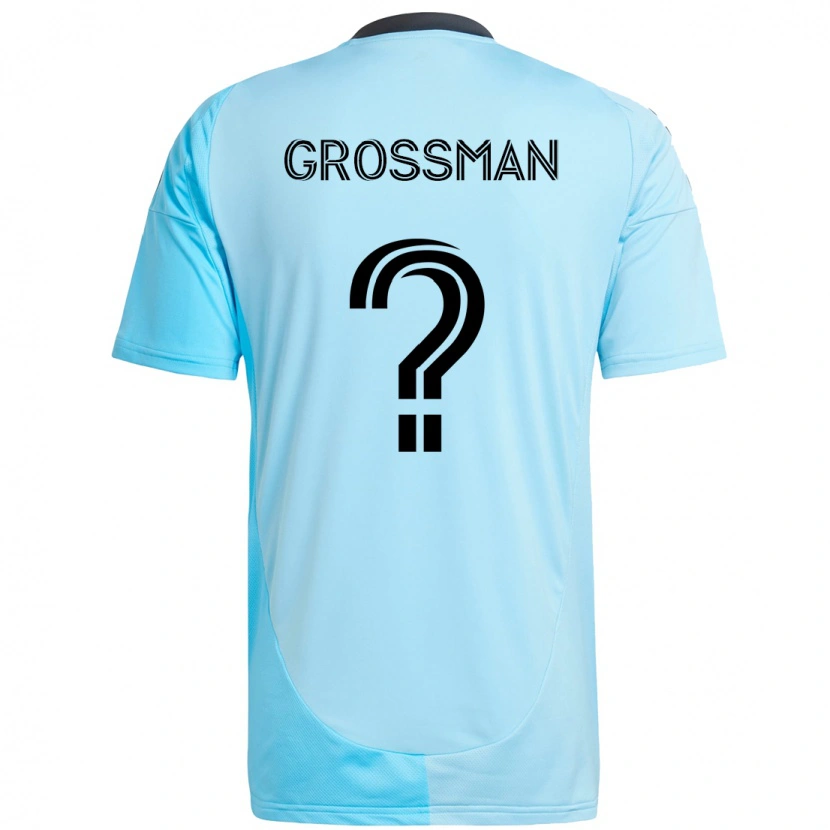 Danxen Kinderen Jack Grossman #0 Hemelsblauw Uitshirt Uittenue 2025/26 T-Shirt