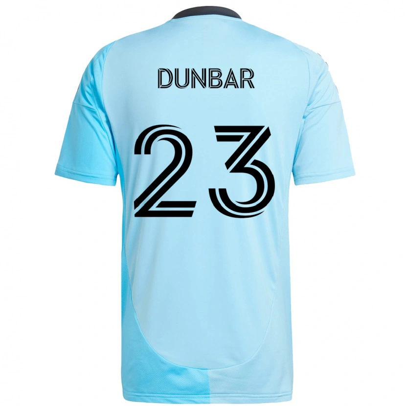 Danxen Kinderen Cameron Dunbar #23 Hemelsblauw Uitshirt Uittenue 2025/26 T-Shirt