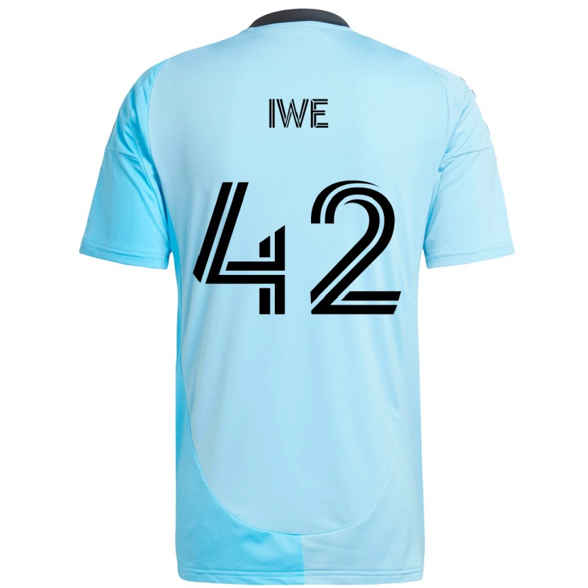 Danxen Kinderen Emmanuel Iwe #42 Hemelsblauw Uitshirt Uittenue 2025/26 T-Shirt
