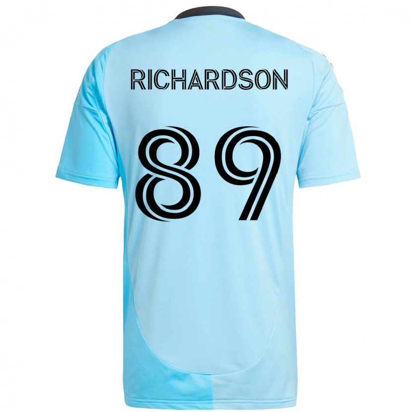 Danxen Kinderen Nick Richardson #89 Hemelsblauw Uitshirt Uittenue 2025/26 T-Shirt