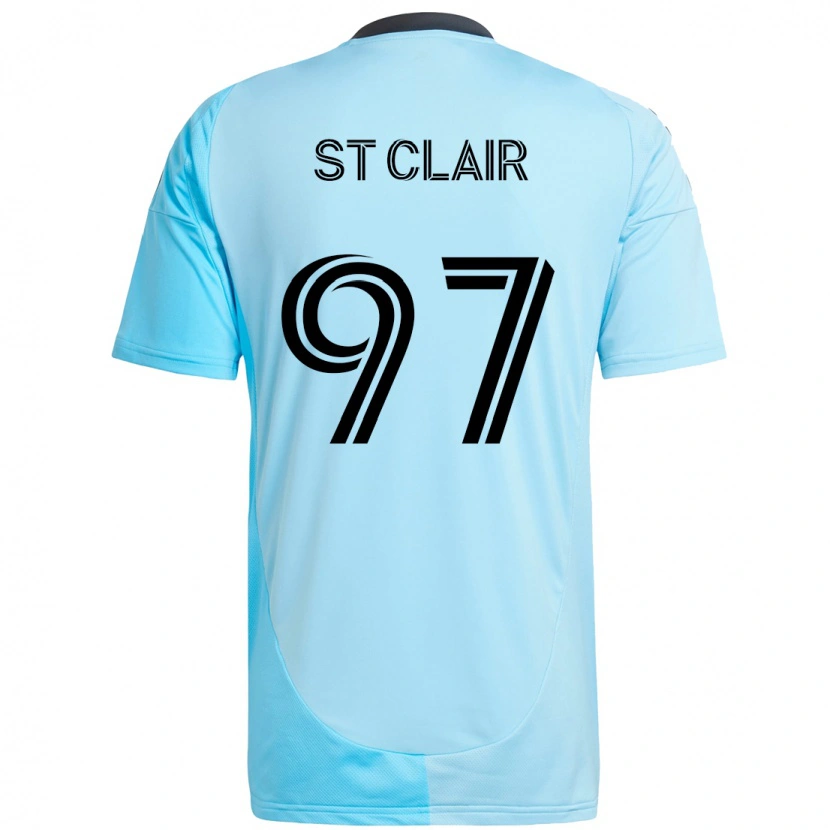 Danxen Kinderen Dayne St. Clair #97 Hemelsblauw Uitshirt Uittenue 2025/26 T-Shirt