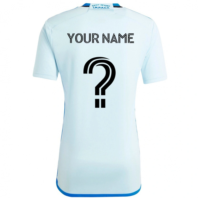 Danxen Kinderen Uw Naam #0 Hemelsblauw Donkerblauw Uitshirt Uittenue 2025/26 T-Shirt