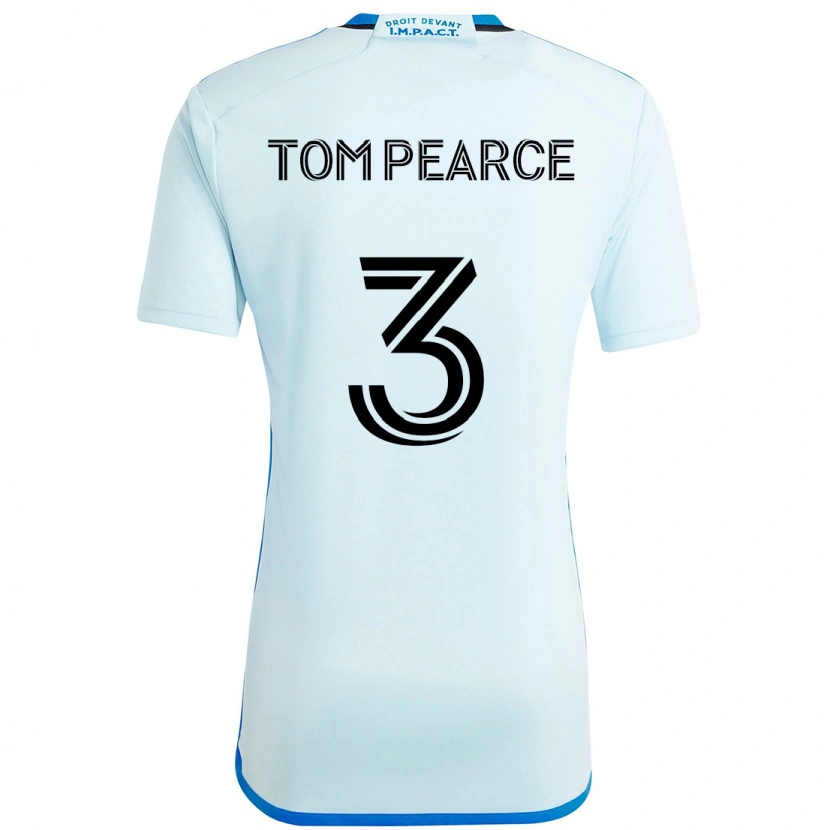 Danxen Kinderen Tom Pearce #3 Hemelsblauw Donkerblauw Uitshirt Uittenue 2025/26 T-Shirt