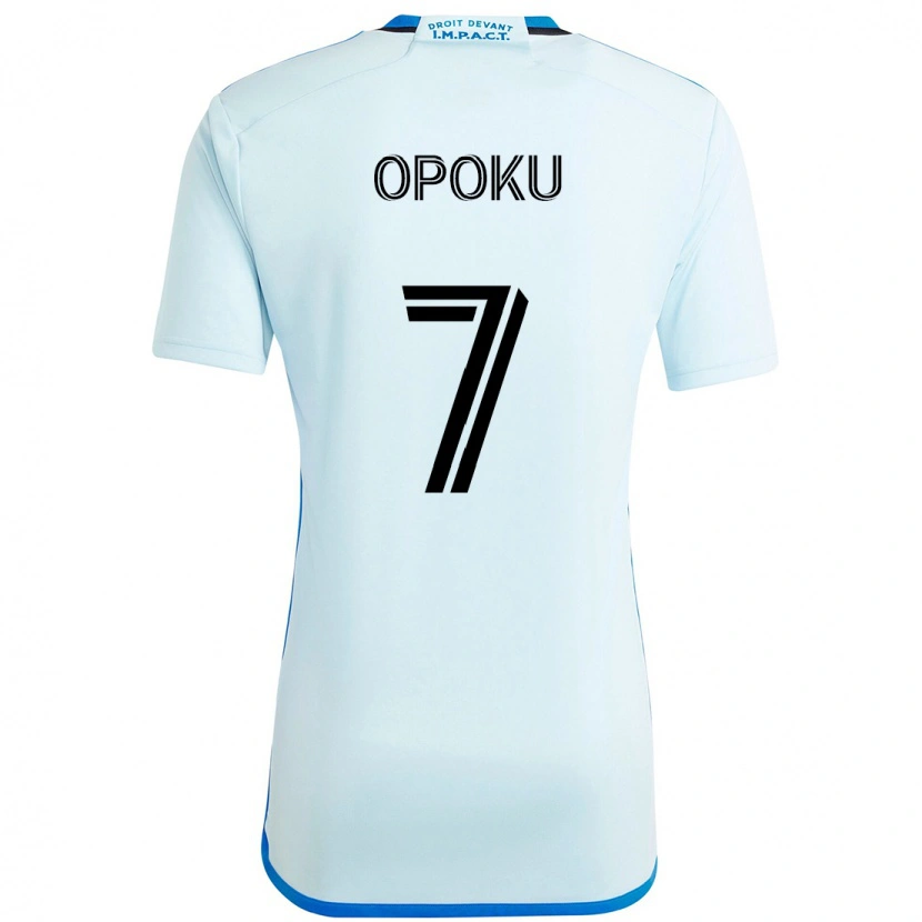 Danxen Kinderen Kwadwo Opoku #7 Hemelsblauw Donkerblauw Uitshirt Uittenue 2025/26 T-Shirt
