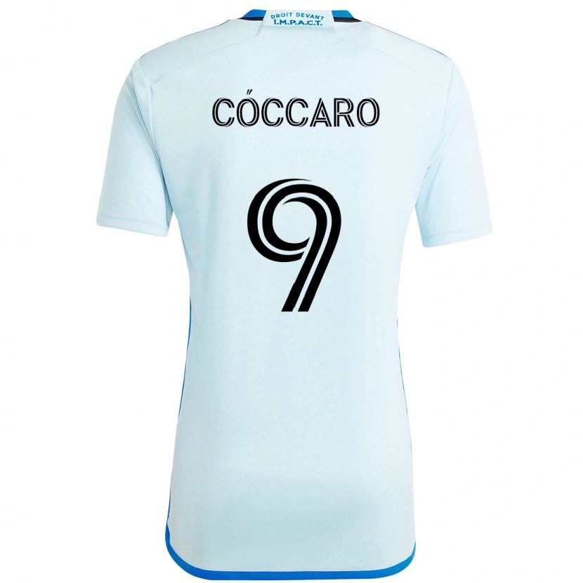 Danxen Kinderen Matías Cóccaro #9 Hemelsblauw Donkerblauw Uitshirt Uittenue 2025/26 T-Shirt