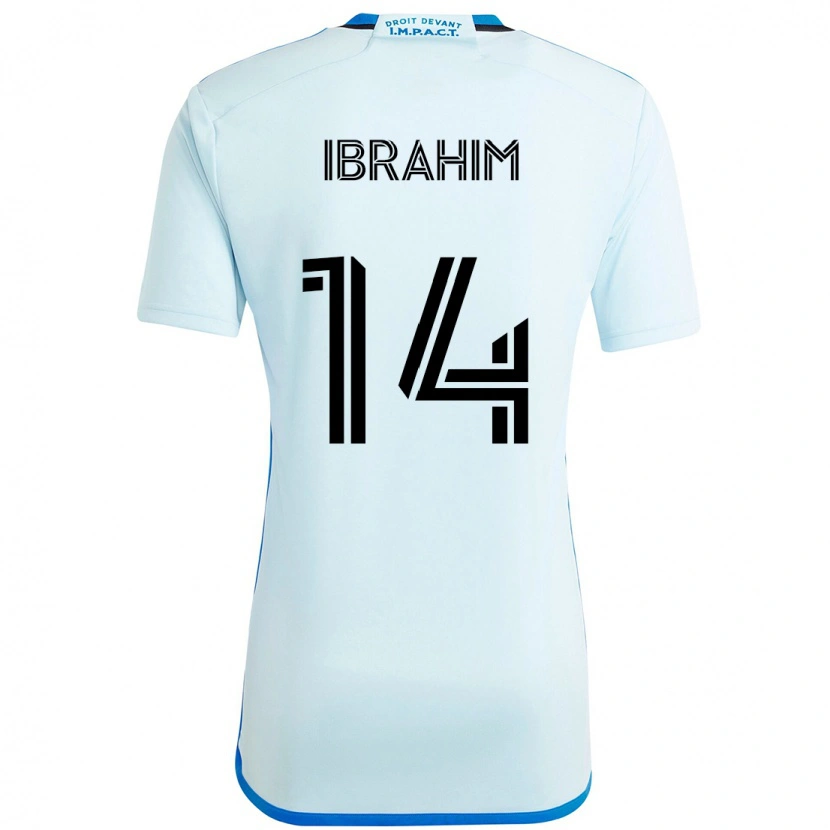 Danxen Kinderen Sunusi Ibrahim #14 Hemelsblauw Donkerblauw Uitshirt Uittenue 2025/26 T-Shirt