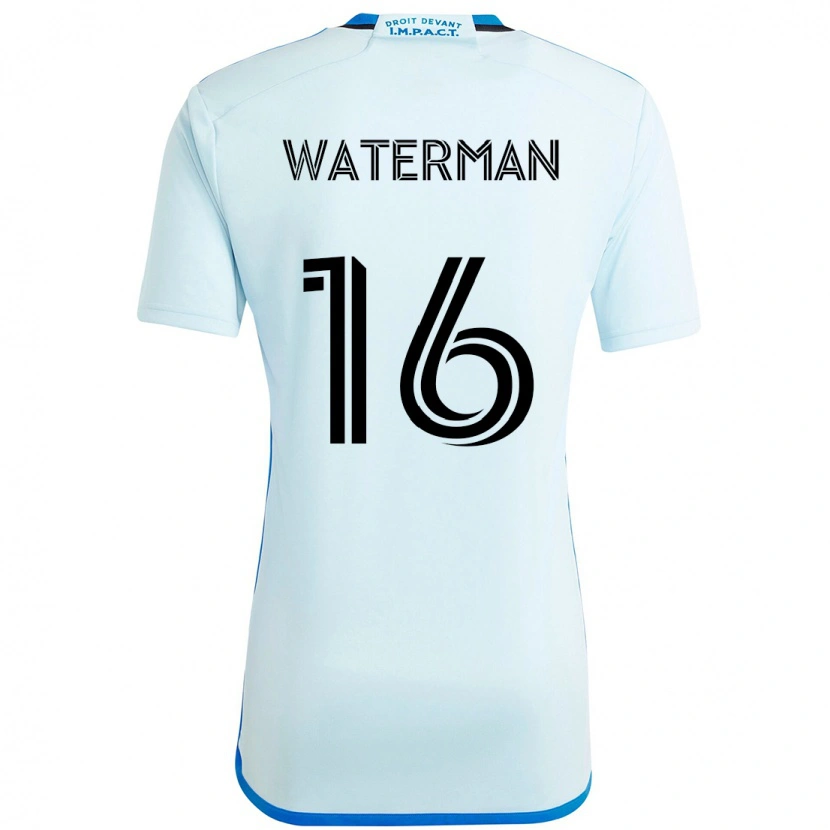 Danxen Kinderen Joel Waterman #16 Hemelsblauw Donkerblauw Uitshirt Uittenue 2025/26 T-Shirt