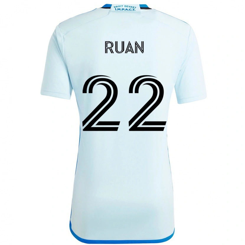 Danxen Kinderen Ruan #22 Hemelsblauw Donkerblauw Uitshirt Uittenue 2025/26 T-Shirt