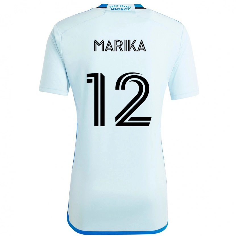 Danxen Kinderen Martineau Marika #12 Hemelsblauw Donkerblauw Uitshirt Uittenue 2025/26 T-Shirt