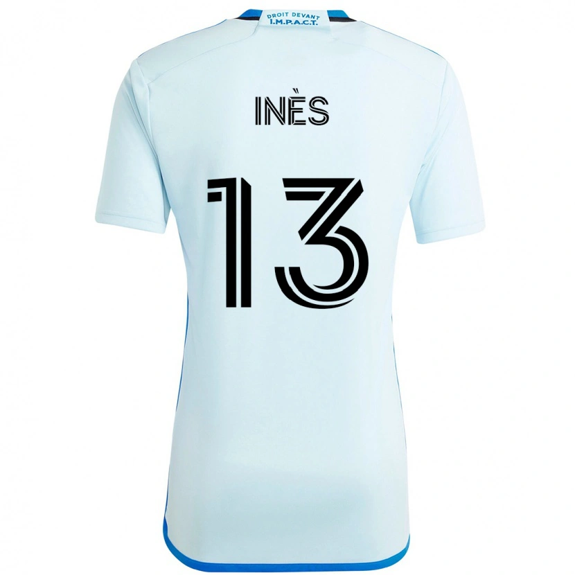 Danxen Kinderen Nourani Inès #13 Hemelsblauw Donkerblauw Uitshirt Uittenue 2025/26 T-Shirt