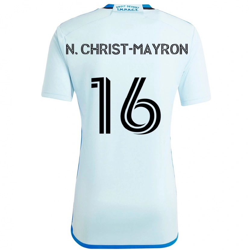 Danxen Kinderen Brou Aya N'ta Christ-Mayron #16 Hemelsblauw Donkerblauw Uitshirt Uittenue 2025/26 T-Shirt