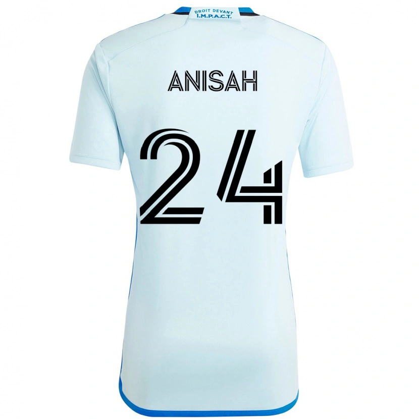 Danxen Kinderen Yusuf Anisah #24 Hemelsblauw Donkerblauw Uitshirt Uittenue 2025/26 T-Shirt