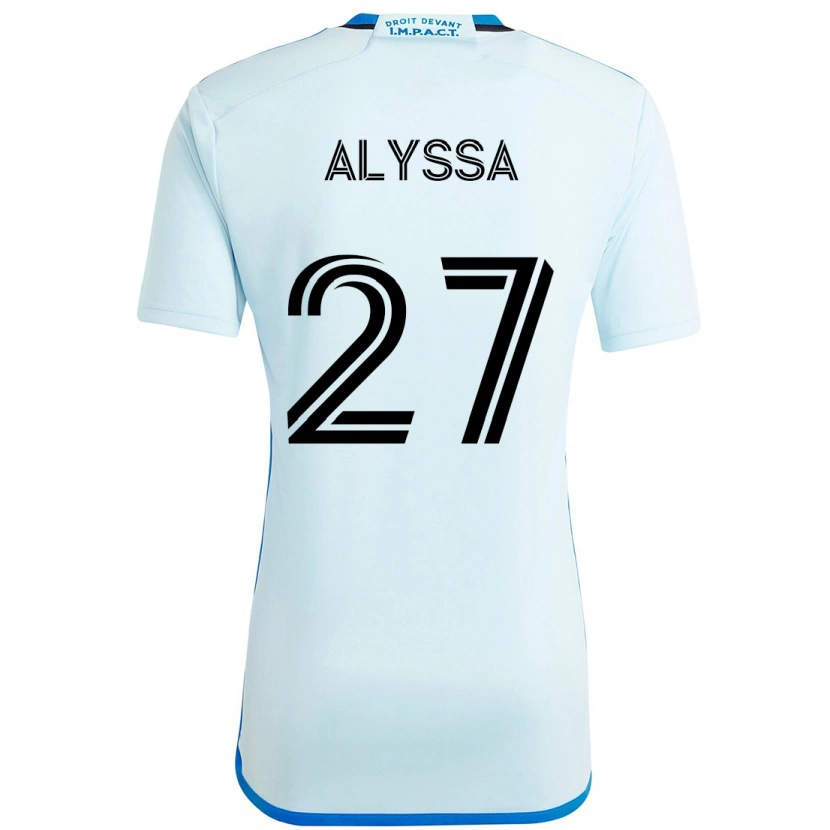 Danxen Kinderen Garreaud Alyssa #27 Hemelsblauw Donkerblauw Uitshirt Uittenue 2025/26 T-Shirt