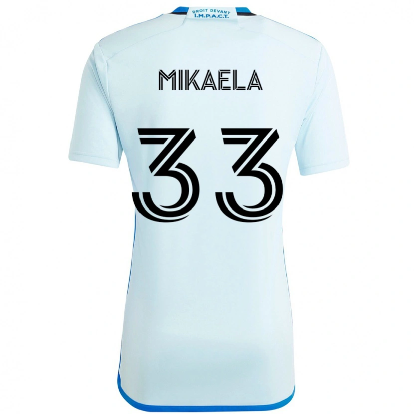Danxen Kinderen Aitken Mikaela #33 Hemelsblauw Donkerblauw Uitshirt Uittenue 2025/26 T-Shirt