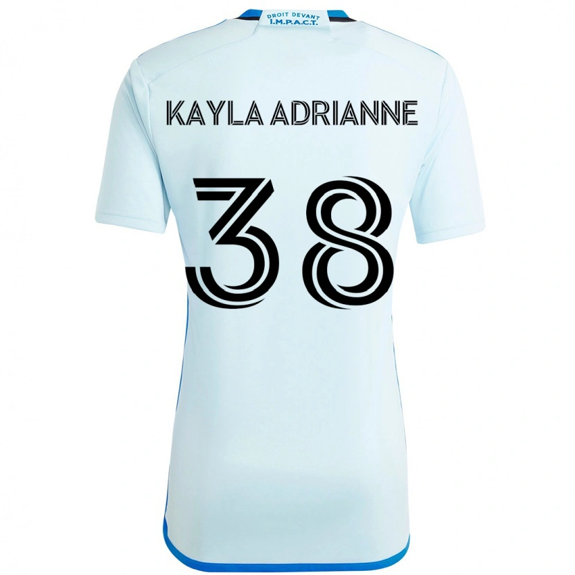 Danxen Kinderen Kamdem Kayla Adrianne #38 Hemelsblauw Donkerblauw Uitshirt Uittenue 2025/26 T-Shirt