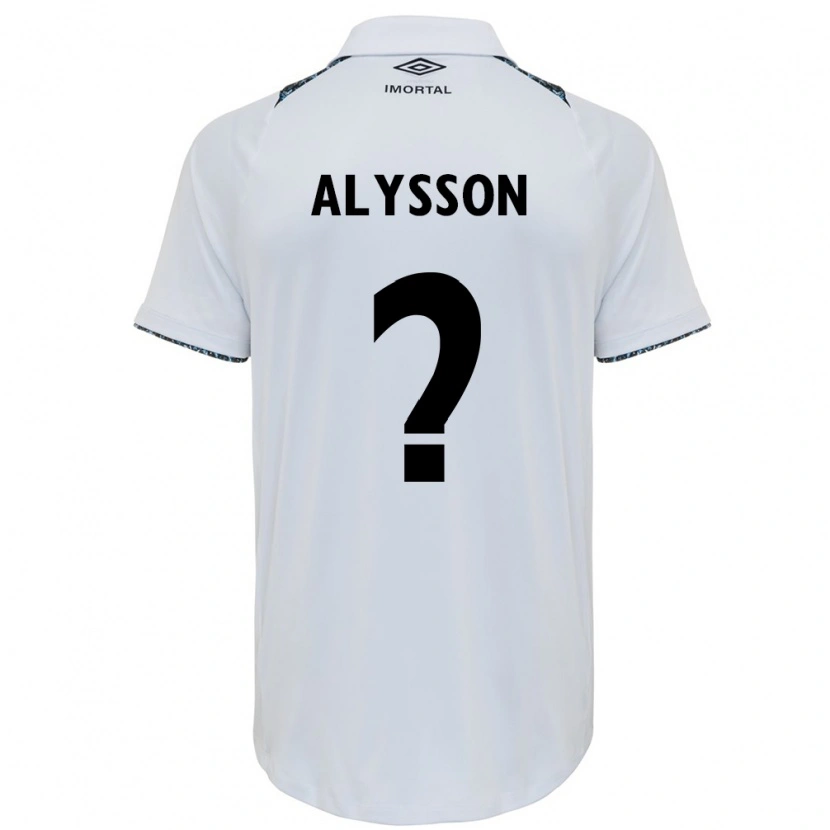 Danxen Kinderen Alysson #0 Wit Blauw Uitshirt Uittenue 2025/26 T-Shirt