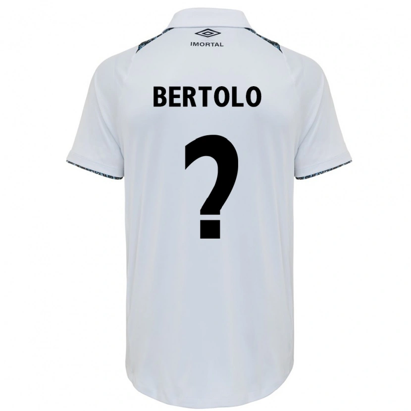 Danxen Kinderen Mateus Bertolo #0 Wit Blauw Uitshirt Uittenue 2025/26 T-Shirt