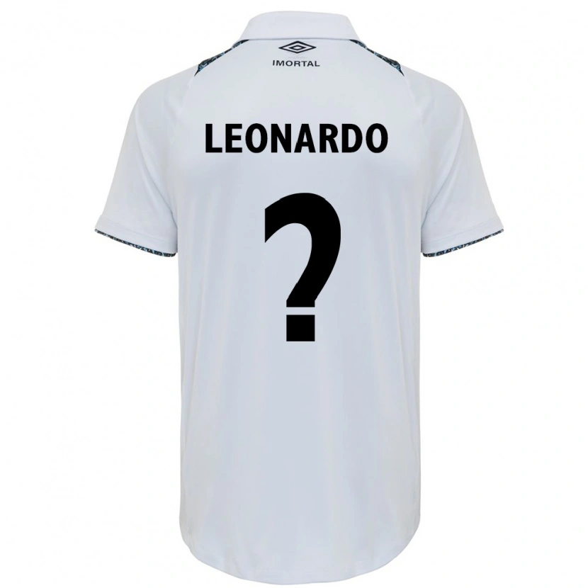 Danxen Kinderen Wagner Leonardo #0 Wit Blauw Uitshirt Uittenue 2025/26 T-Shirt