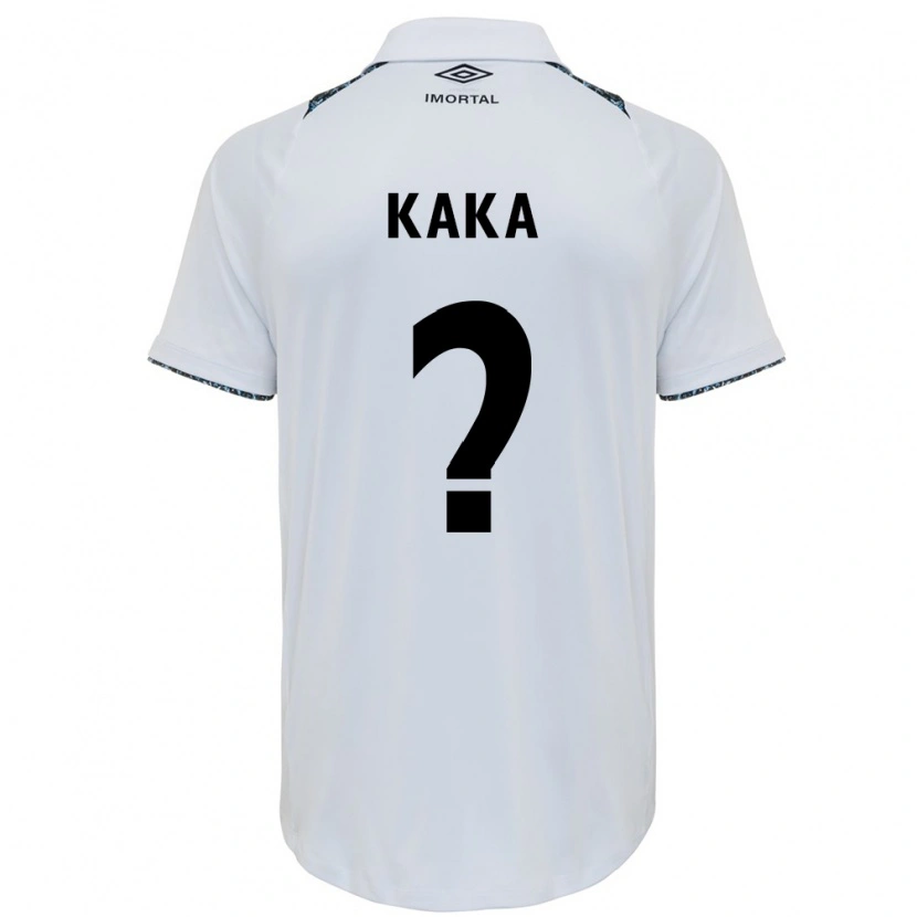 Danxen Kinderen Kaká #0 Wit Blauw Uitshirt Uittenue 2025/26 T-Shirt