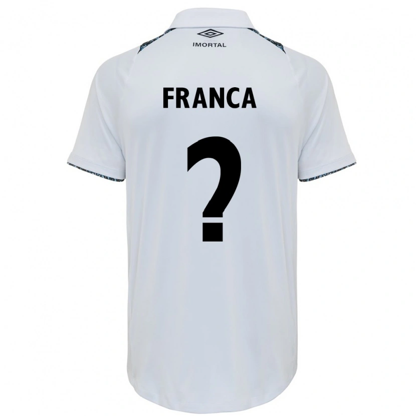 Danxen Kinderen Gui França #0 Wit Blauw Uitshirt Uittenue 2025/26 T-Shirt