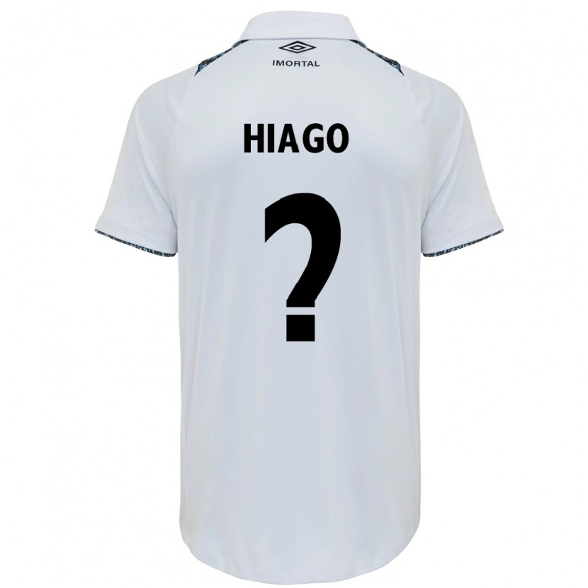 Danxen Kinderen Hiago #0 Wit Blauw Uitshirt Uittenue 2025/26 T-Shirt