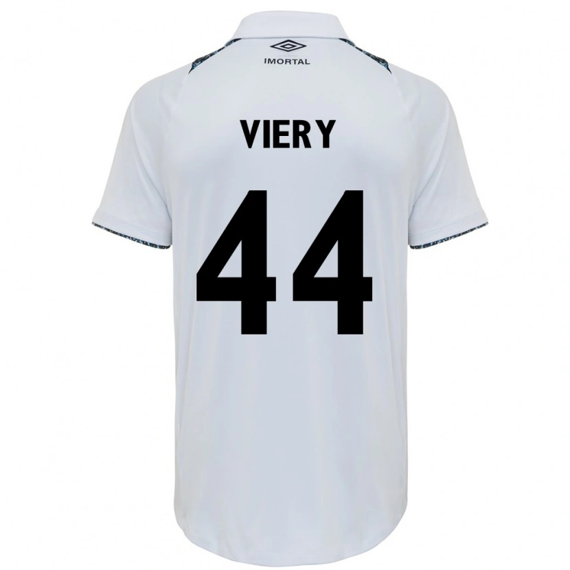 Danxen Kinderen Viery #44 Wit Blauw Uitshirt Uittenue 2025/26 T-Shirt