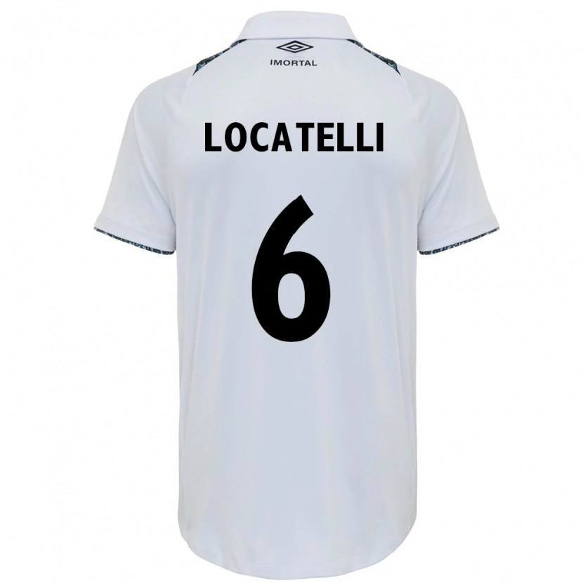 Danxen Kinderen Natane Locatelli #6 Wit Blauw Uitshirt Uittenue 2025/26 T-Shirt