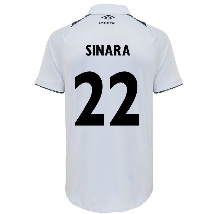 Danxen Kinderen Sinara #22 Wit Blauw Uitshirt Uittenue 2025/26 T-Shirt