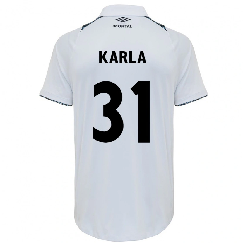 Danxen Kinderen Emmily Karla #31 Wit Blauw Uitshirt Uittenue 2025/26 T-Shirt