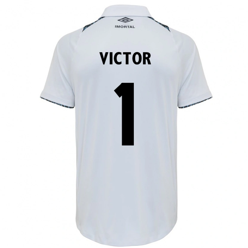 Danxen Kinderen Paulo Victor #1 Wit Blauw Uitshirt Uittenue 2025/26 T-Shirt