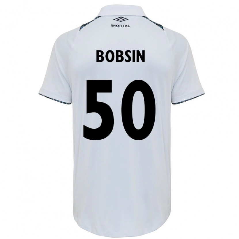 Danxen Kinderen Victor Bobsin #50 Wit Blauw Uitshirt Uittenue 2025/26 T-Shirt
